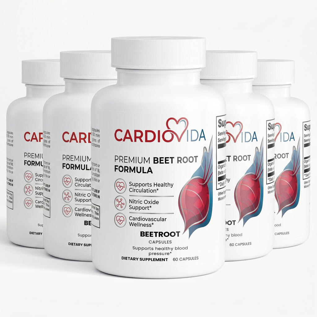 CardioVida Capsulas de Remolacha (Compra 4 + 1 Gratis)